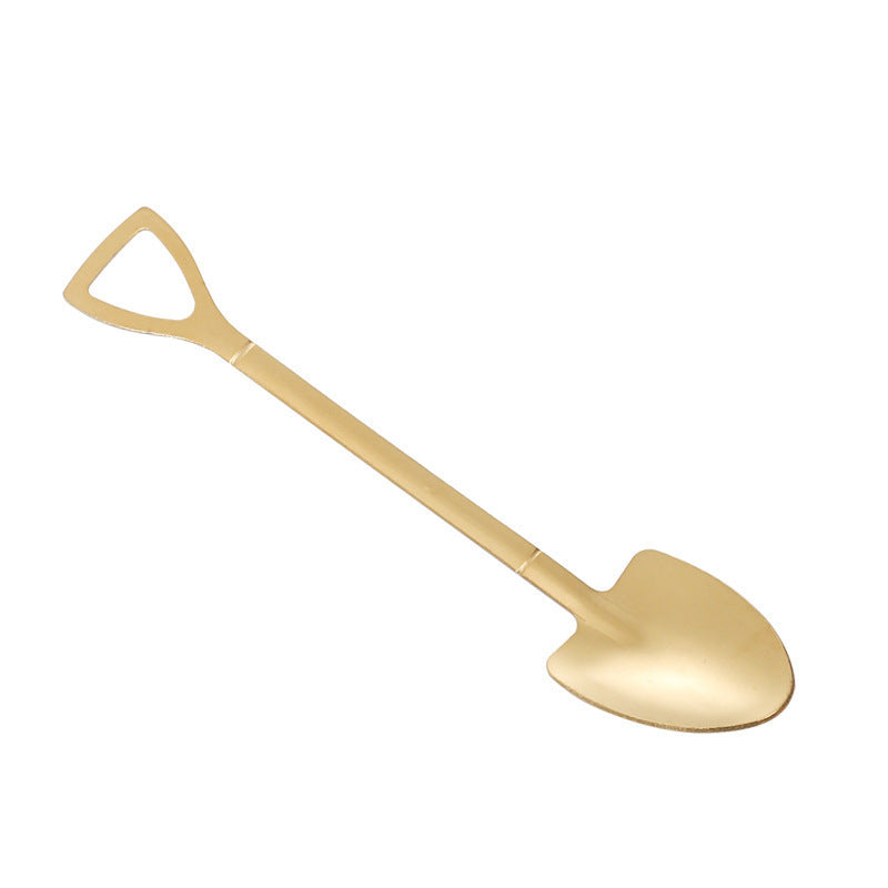 Gold-Tone Pointed Shovel-Shaped Spoon